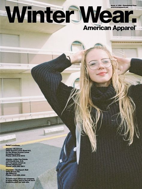 American Apparel Aesthetic, Apparel Aesthetic, American Apparel Ad, American Apparel Style, Vintage Hollywood Glamour, Buckhead Atlanta, Fashion Pria, Walk Of Fame, Couture Collection