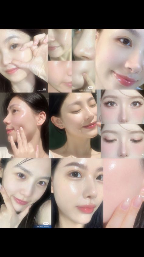 Glass Skin Vision Board, Beauty Goals Vision Board, Clear Pale Skin, Pale Skin Subliminal Result, Pale Skin Aesthetic, Skin Type Quiz, Clear Glass Skin, Slim Face, Pale White Skin