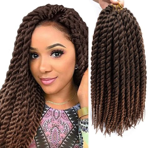 PRICES MAY VARY. MATERIAL: Jumbo havana twist crochet hair is handmade by high-quality synthetic fiber. So our havana twist hair has always been loved by beauties. ADVANTAGES: The havana twist crochet hair not only has a unique fluffy texture, but also is is braided very tight and is not easy to fall apart. Of course, the jumbo twist hair is also beautiful when taken apart. PACKAGE: As for 18 inch havana twists crochet hair (T1B/30), there are 6 packs/lot, 12 strands/pack. Moreover, there are 1 Jumbo Twists Crochet, Havana Twist Crochet, Havana Hair, Havana Twist Hairstyles, Senegalese Braids, Havana Mambo Twist Crochet, Senegalese Twist Crochet Hair, Mambo Twist, Havana Twists