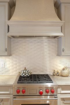 Basketweave back splash | Basket Weave Backsplash Design Ideas, Pictures, Remodel, and Decor Basketweave Tile Backsplash, Stone Tile Backsplash Kitchen, Stone Tile Backsplash, Basket Weave Tile, Brick Backsplash Kitchen, Backsplash Design, Diy Kitchen Backsplash, White Kitchen Backsplash, Farmhouse Backsplash