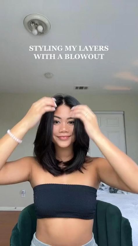 Layered Haircuts For Medium Hair, Hairstyles For Layered Hair, Hair Cute, Blowout Hair, Short Hair Tutorial, Shoulder Length Hair Cuts, Haircuts For Medium Hair, Haircuts Straight Hair, Hair Stylist Life