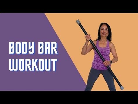 Weighted Bar Exercises At Home, Bar Exercises For Women, Body Bar Exercises, Body Bar Workout, Weight Bar Exercises, Bar Workouts, Bar Exercises, Body Strength Workout, Full Body Strength Workout