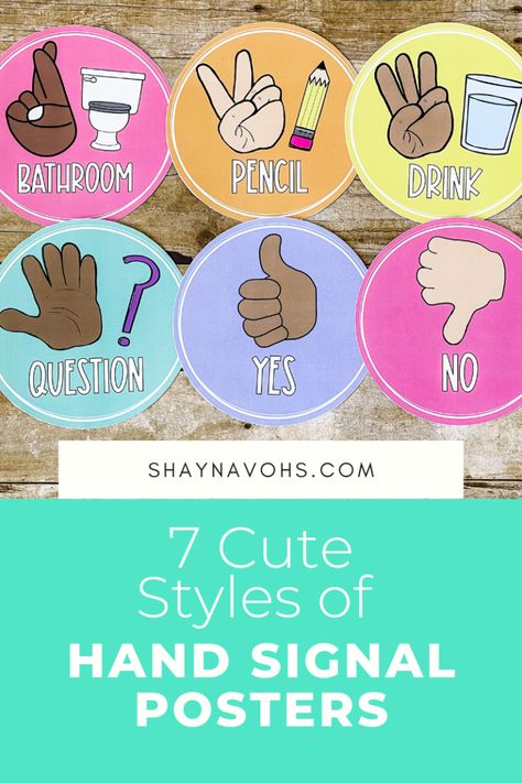 Blog - Shayna Vohs Classroom Hand Signals, Classroom Management Elementary, 5th Grade Ela, Hand Signals, Elementary Classroom Decor, Classroom Management Tips, Cute Styles, Hand Sign, Math Printables