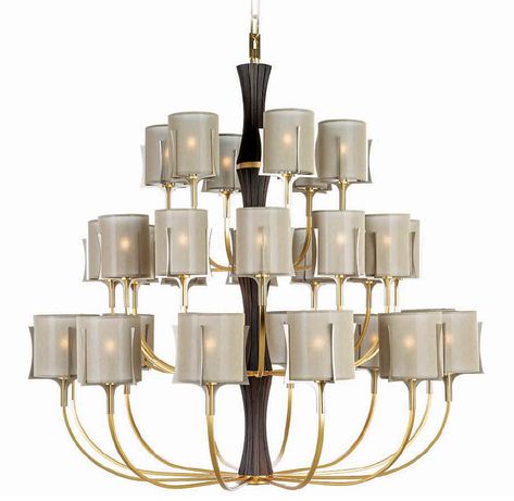 Large Chandelier, High End Lighting, Statement Chandeliers, Small Chandelier, Italian Lighting, Contemporary Chandelier, Beautiful Chandelier, Gold Chandelier, Ebony Wood