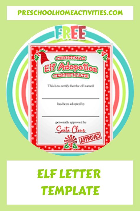 Elf Letter Template! Full Printable Pack Here: Elf Letter Template. This post has 18 printables: Adoption CertificateWelcome lettersReturn lettersNaughty lettersGoodbye letterPlus 13 more editable templatesChristmas is nearly here, which means a visit from your favorite Christmas Elf Letter Template, Elf Letters Printable, Elf Letter, Introduction Letter, Goodbye Letter, Elf Names, Elf Letters, Christmas Letter, Adoption Certificate