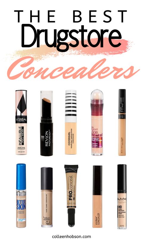 Makeup Affordable, Best Drugstore Concealer, Make Up Diy, Make Up Kits, Drugstore Concealer, Kuas Makeup, Alat Makeup, Makeup Order, Makeup Tip