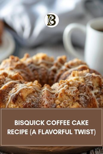 Bisquick Coffee Cake is a traditional morning delicacy consisting of Bisquick mix, sugar streusel topping, cinnamon, and sweet vanilla frosting. Biscuit Coffee Cake Recipe, Deserts With Bisquick, Bisquick Coffee Cake Recipes Easy, Bisquick Cinnamon Coffee Cake, Bisquick Coffee Cake Recipe Sour Cream, Coffeecakes Easy, Jiffy Coffee Cake Recipe, Bisquick Cake Recipes, Coffee Cake Bisquick