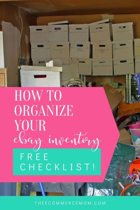 Ebay Store Organization, Closet Organization Business, How To Inventory Products, Store Inventory Organization, How To Organize Shipping Supplies, Organizing For Resellers, Ebay Business Organization, Ebay Seller Organization, Ebay Storage Ideas