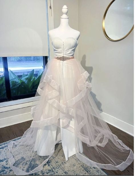 Custom Wedding Train/Bridal Overskirt, can come in any color. Message to let me know what color you would like and if you prefer a bridal belt or bridal sash. Item will arrive folded in a dress bag. If you decide this is the dress for your big day: We advise steaming the train to get any creases out due to being folded for shipping. Feel free to contact us with any questions. Bridal Overskirt, Wedding Dress Reception, Wedding Train, Blush Pink Wedding, Over Skirt, Bridal Skirts, Colors Wedding, Rehearsal Dinner Dresses, Wedding Skirt