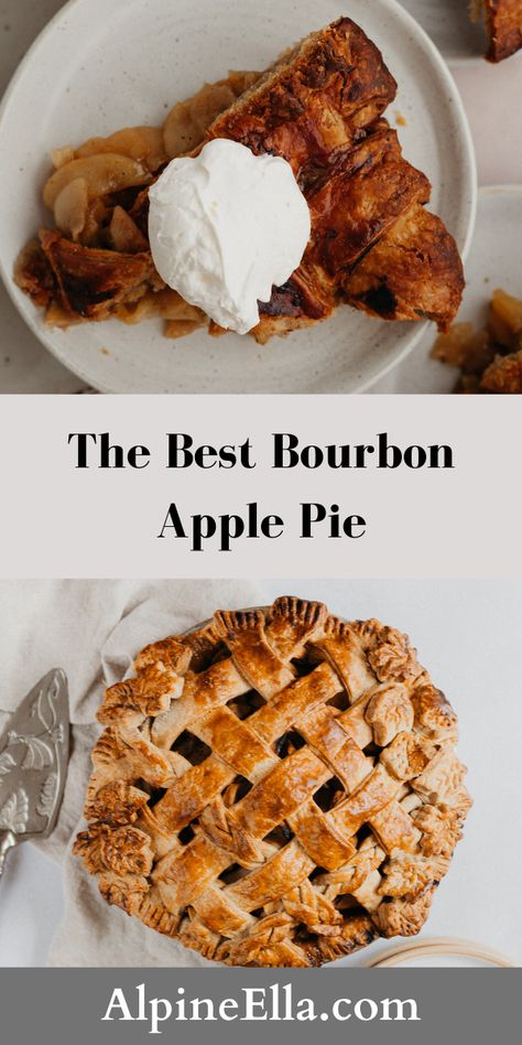 Bourbon Caramel Apple Pie, Apple Bourbon Pie, Maple Bourbon Apple Pie, Cinnamon Pie Crust, Caramel Apple Pie Filling, Bourbon Apple Pie, Berry Pie Filling, Apple Pecan Pie, Cinnamon Pie