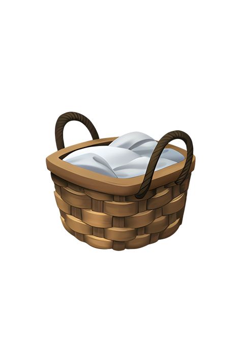 The emoji 🧺 depicts a woven basket with a handle. The basket is typically made of straw or other natural materials and has a slightly rounded shape. The handle is positioned at the top of the basket and is also made of woven material. The emoji is typically shown in a light brown or beige color, with some variations in shading to give the appearance of texture and depth. Overall, the emoji conveys a sense of simplicity, rustic charm, and practicality. Apple Emojis, Emoji Dictionary, Emoji Iphone, Icon Emoji, Emoji Wallpaper Iphone, Emoji For Instagram, Png Aesthetic, Flower Painting Canvas, Emoji Wallpaper