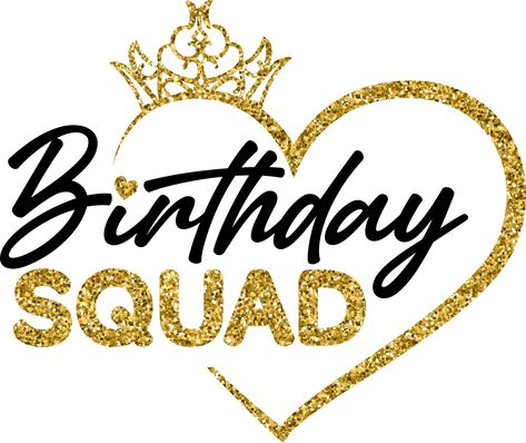 Celebrate with this Birthday Squad Shirt with Customized Name on back. Made in glitter vinyl as well. Quality Gildan shirts with long lasting heat transfer vinyl. Birthday Squad Shirts, Custom Typography, T Shirt Logo, Glitter Birthday, Squad Shirt, Birthday Tshirts, Gold Birthday, Glitter Vinyl, Heart Wallpaper