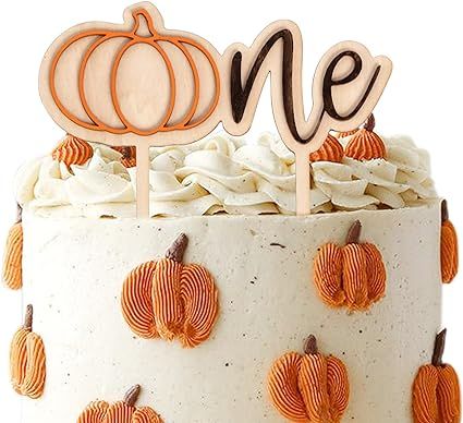 Amazon.com: Pumpkin One Cake Topper - 1st Fall Themed Cake Decoration,Wooden One Cake Topper with Pumpkin,First Fall Pumpkin Birthday Party Cake Smash Topper (Pumpkin cake) : Grocery & Gourmet Food Pumpkin Themed Birthday Cake, Pumpkin Themed Birthday Party, Pumpkin Birthday Cake Girl, Our Little Pumpkin Is Turning One Cake, Fall Theme First Birthday, Pumpkin Theme Cake, Pumpkin 1st Birthday Cake, Pumpkin First Birthday Boy, Pumpkin First Birthday Cake