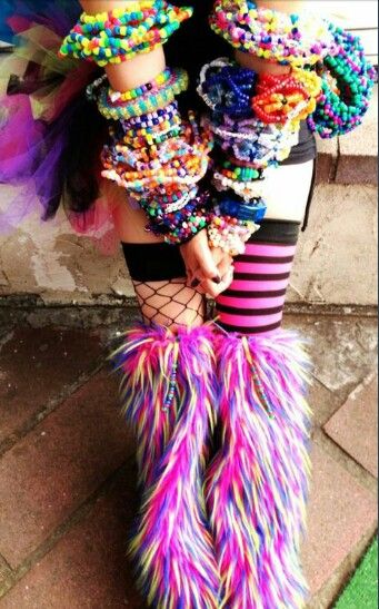 [ • kandi kid • ] #iHeartRaves #iHeartRaveFashion Kandi Raver Outfits, Kandi Kid Outfit, Scene Rave, Kandi Kids, Scene Kandi, Rave Festival Outfits, Kandi Inspo, Edm Fashion, Rave Looks