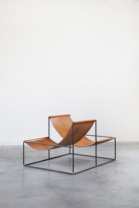 Modern Office Design Inspiration, Nomadic Furniture, Double Chair, Muller Van Severen, Welded Furniture, Metal Outdoor Furniture, Metal Furniture Design, Stylish Chairs, Steel Furniture