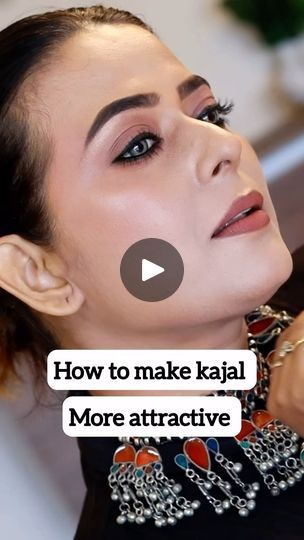 Eye Kajal Styles, Eye Kajal, Kajal Eyeliner, Eyeliner Looks, Entertainment Video, Eyeliner, Skin Care, Make Your, Entertainment