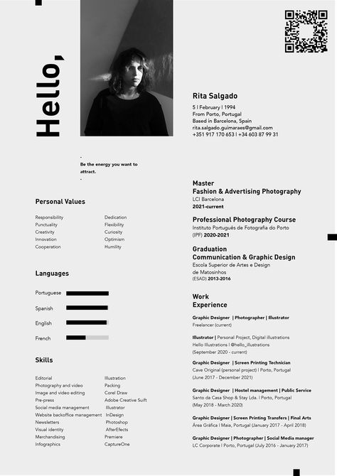 Portfolio Cv Design, Interior Design Resume Examples, Graphic Resume Design, Best Cv Design, About Me Design Portfolio, Portfolio Resume Design, Curriculum Vitae Architecture, Cv Inspo Design, Graphic Designer Resume Design