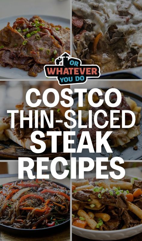 What To Make With Costco Thinly Sliced Steak Recipes Using Sirloin Steak Meat, Steak Slices Recipes Dinners, Costco Steak Strips Recipes, Costco Sirloin Steak Recipes, Recipes For Thinly Sliced Steak, Sliced Beef Sirloin Recipes, Thinly Sliced Sirloin Steak Recipes, Thinly Sliced Bottom Round Steak, Chip Steak Recipes Beef