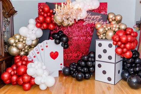 Backdrop Rental, Casino Birthday Party, Vegas Theme Party, Casino Royale Theme, Casino Birthday, Las Vegas Party, Casino Theme Party Decorations, Vegas Night, Vegas Theme