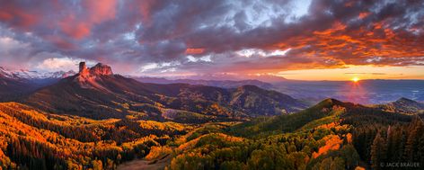 Cimarrons, Ridgway, Pleasant Valley, Sneffels Range, Chimney Rock, Courthouse Mountain, San Juan Mountains, Colorado, sunset, panorama Ridgway Colorado, San Juan Mountains Colorado, Panorama Photography, Southwest Colorado, Mountains Colorado, Colorado Fall, San Juan Mountains, Fine Art Landscape Photography, Mountain Photography