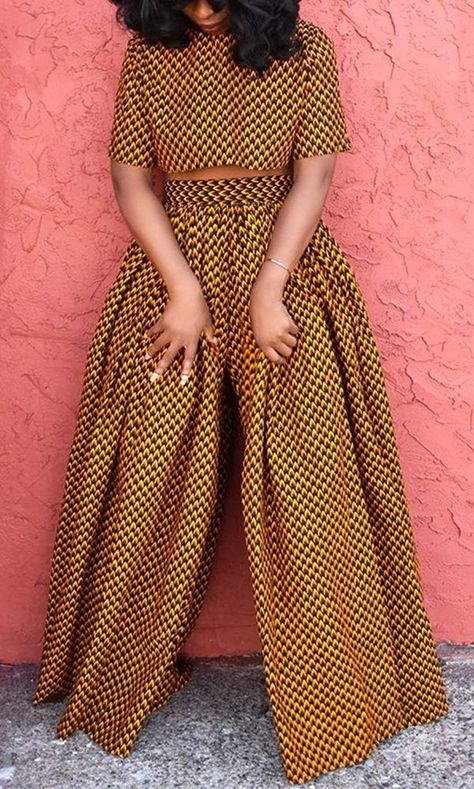 Traditional Pants For Women African, Palazzo Pants African Print, African Print Pants High Waist Trousers, African Skirt Outfit High Waist, African Print Pants High Waist, African Palazzo Pants, 2piece Outfits Pants, Ankara Palazzo Pants, 2 Pieces Outfits For Women