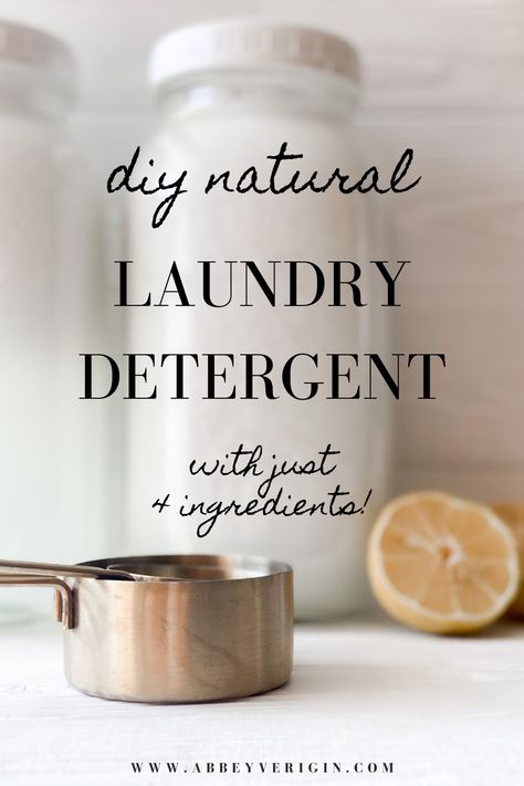 How to make DIY natural laundry detergent with just 4 ingredients you likely have at home. Easy, cheap, non-toxic laundry detergent recipe. How to clean clothes naturally.//Natural laundry detergent.//Non-toxic laundry detergent.//Clean living ideas.//Natural living DIY.//Natural living ideas. DIY cleaning products.//DIY laundry.//DIY cleaners. Homemade Laundry Detergent Liquid, Diy Detergent, Homemade Laundry Detergent Recipes, Diy Natural Detergent, Laundry Detergent Recipe, Detergent Recipe, Diy Laundry Detergent, Natural Laundry Detergent, Homemade Cleaning Supplies