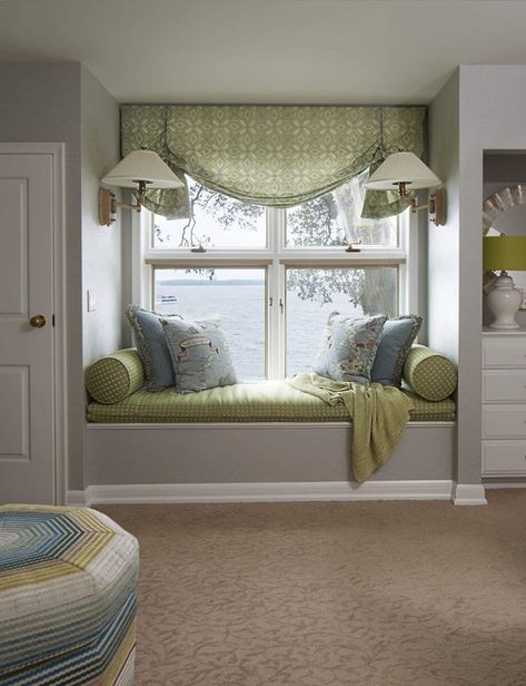 Brooks__7144LampFINALRT Bedroom Window Seat, Window Seat Design, Window Nook, Pelan Rumah, تصميم داخلي فاخر, غرفة ملابس, Window Room, Home Room Design, Window Seat