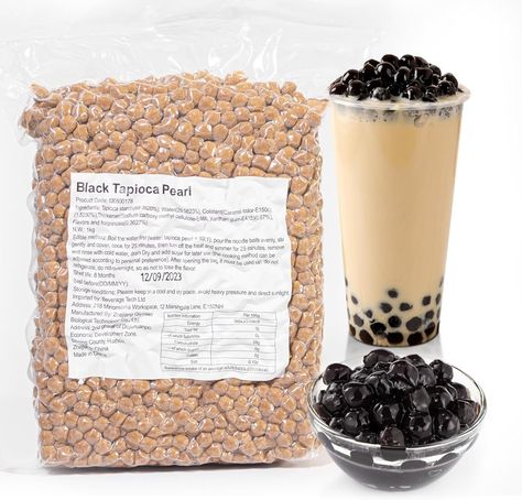 Indulge in the rich, velvety embrace of our Black Tapioca Pearls as they gracefully intermingle with your chosen tea base. The careful preparation ensures a delightful chewiness that pairs harmoniously with the liquid, creating a symphony of textures that's a true delight to savour. A versatile addition to your tea repertoire, our pearls complement a range of flavours and styles, both classic and contemporary. Whether you're a traditionalist seeking comfort in the familiar or a culinary explorer Blended Fruit Drinks, Black Tapioca Pearls, Tapioca Pearl, China Country, Tea Making, Boba Drink, Fast Foods, Tapioca Pearls, Ice Coffee