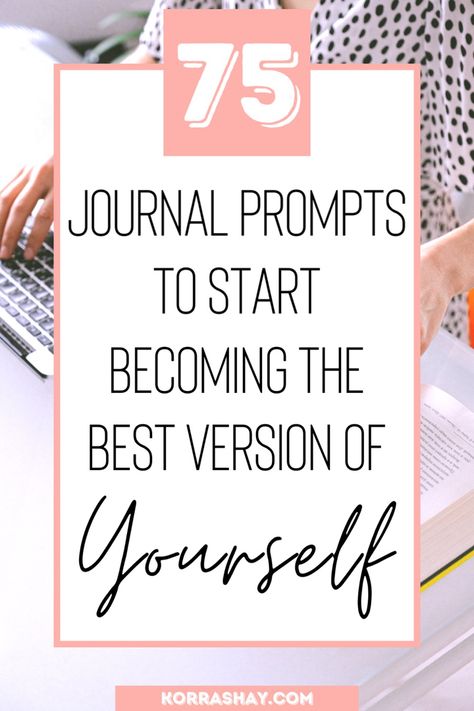 75 journal prompts to start becoming the best version of yourself! The ultimate list of self improvement journal prompts. Write your answers to these self discvery journal prompts to determine how to start improving yourself! Journaling is an amazing way to discover your best self and heres how to start on that self improving journey! #selfimprovment #selfdiscovery #journaling #journalprompts Self Improvement Journal, Improvement Journal, 365 Questions, Mindfulness Journal Prompts, Morning Journal Prompts, Morning Journal, Bullet Journal Page, Gratitude Journal Prompts, Daily Journal Prompts