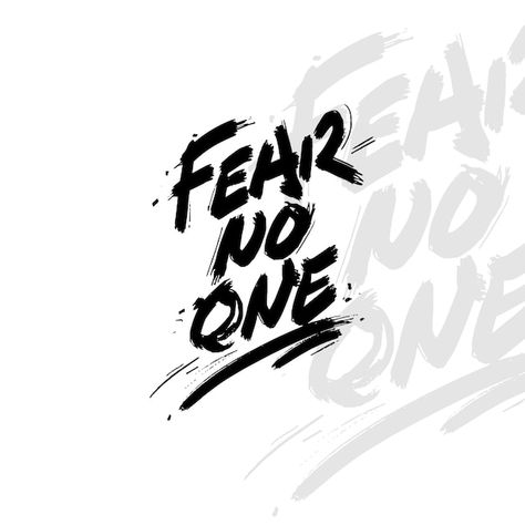 Typography quotes fear no one typography... | Premium Vector #Freepik #vector #t-shirt-graphics #t-shirt-design #t-shirt-print #printing-design One Typography, Quotes Fear, Face Everything And Rise, Finger Tattoo Designs, Vector Typography, No Fear, Typography Quotes, Finger Tattoos, Premium Vector