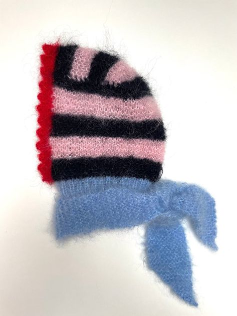 Super Soft Handmade Knitted Mohair Stripy Bonnet Hood Hat - Etsy Hood Hat, Mohair Yarn, Stil Inspiration, Mode Inspo, Handmade Knitting, Knitting Inspiration, Crochet Designs, Knit Patterns, Knitting Projects