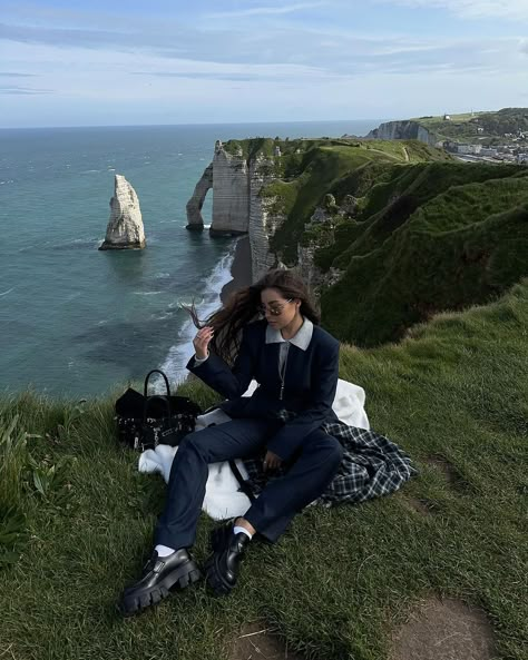 KARINA NIGAY | Etretat 🤍🕊️ | Instagram Etretat France, 2024 Photo, France Outfits, Girls Fashion, Wonderful Places, Iceland, Paris France, Photo Ideas, Vision Board