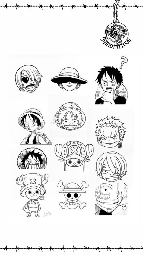 Follow Mind Tattoos for more 🔥 One Piece Tattoo Ideas Minimalist, One Piece Flash Tattoo, Small One Piece Tattoo, Tattoo Flash Art Anime, Anime Tattoo Flash, One Piece Tattoo Minimalist, Flash Tattoo Anime, Anime Flash Tattoo, Anime Tats