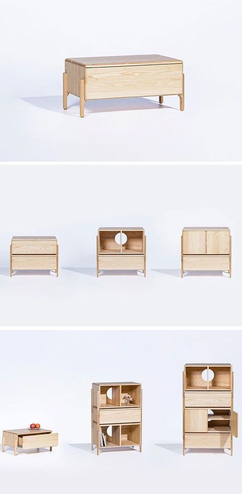 Plywood Furniture Plans, Modular Furniture Design, Bobby Berk, Plywood Design, Flexible Furniture, Modular Cabinets, System Furniture, Moon Reading, Minimal Furniture