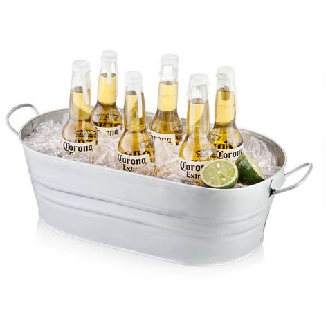 Beer Bucket of Bottles on Ice (3.645 UYU) ❤ liked on Polyvore featuring home, kitchen & dining, bar tools, ice bucket, wine ice bucket, ice pail, beer bucket and ice wine chiller Beer Ice Bucket Ideas, Beer Ice Bucket, Red Wine Cheese, Fake Coffee, Soda Cocktails, Party Ice Bucket, Wine Chiller Bucket, Toddler Birthday Cakes, Acrylic Drinkware