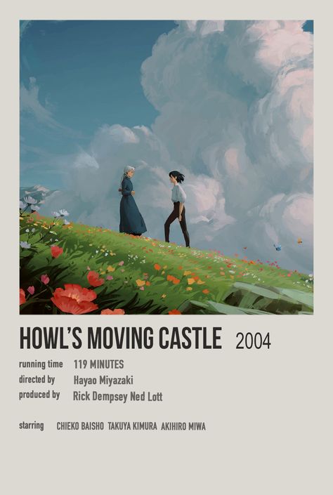 How's Moving Castle, Howl's Moving Castle Movie, Howl's Moving Castle Aesthetic, Howl's Moving Castle Poster, قلعة هاول المتحركة, Howls Moving Castle Wallpaper, Castle Movie, Studio Ghibli Films, Studio Ghibli Poster