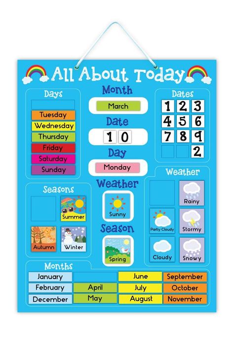 Calendar Creative, Preschool Calendar, Weather Calendar, Preschool Weather, Materi Bahasa Inggris, مشروعات العلوم, Calendar Board, Classroom Calendar, Homeschool Kindergarten