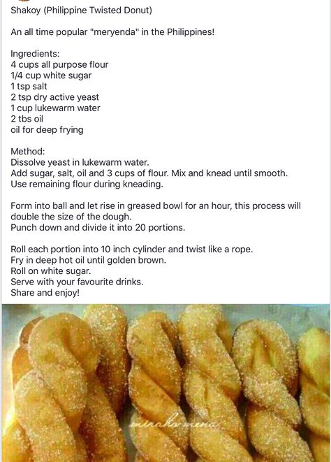 Puerto Rican Donut Recipe, Glazed Twist Donut, Filipino Donut Recipe, Twisted Donuts Recipe, Twisted Donut, Bisaya Recipe, Koeksisters Recipe, Homemade Doughnut Recipe, Polvorones Recipe