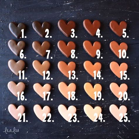 Georganne Bell on Instagram: “I made some skin tone icing color charts for you to use with your own customers!! ❤🤎🖤🤎❤⠀ ⠀ There are a few charts to choose from that you…” Icing Color Chart, Cookie Decorating Tutorial, Brown Food Coloring, Royal Frosting, Skin Tone Color, Cookies And Cakes, Frosting Colors, Coloured Icing, Raspberry Cookies