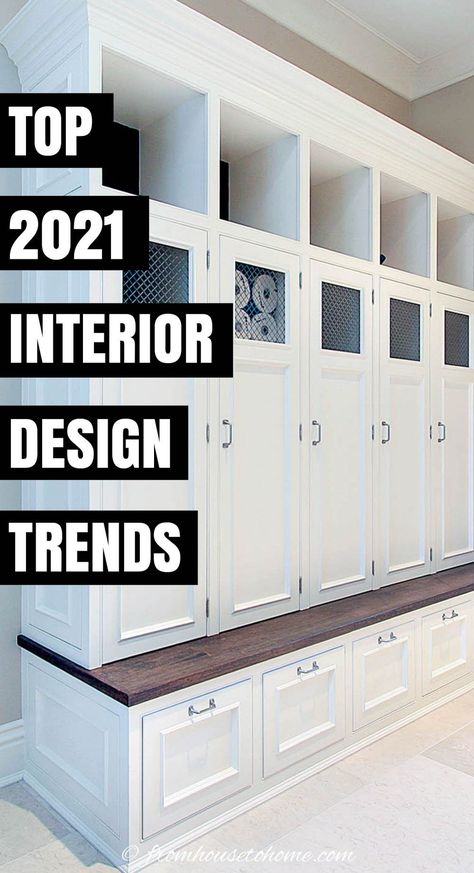 GREAT list of the most popular home decor trends for 2021. This will definitely provide inspiration for getting your interiors updated with the latest styles. | Home Decor Ideas 2021 Home Decor Trends, 2021 Interior Design Trends, Zen Bathrooms, Latest Decorating Trends, Popular Home Decor, High Point Furniture Market, Design Motivation, Latest Interior Design Trends, Small Home Offices