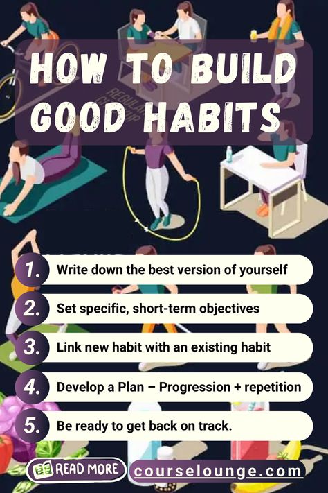 image of people building good habits and tipsHow To Build Good Habits – 15 Strategies Create Good Habits, Education Goals, 10 Daily Habits, Tracking Template, Habit Tracker Template, Habit Change, Build Good Habits, Peace Meaning, Habit 1