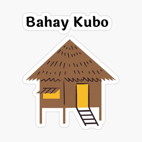 Get my art printed on awesome products. Support me at Redbubble #RBandME: https://www.redbubble.com/i/sticker/Bahay-kubo-by-CatheBelan/50781912.JCQM3?asc=u Bahay Kubo Drawing Easy, Bahay Kubo Drawing, Bahay Kubo Design Philippines, Pinoy Design, Beer Bottle Cake, Bahay Kubo Design, Simple House Drawing, House Drawing For Kids, House Design Drawing