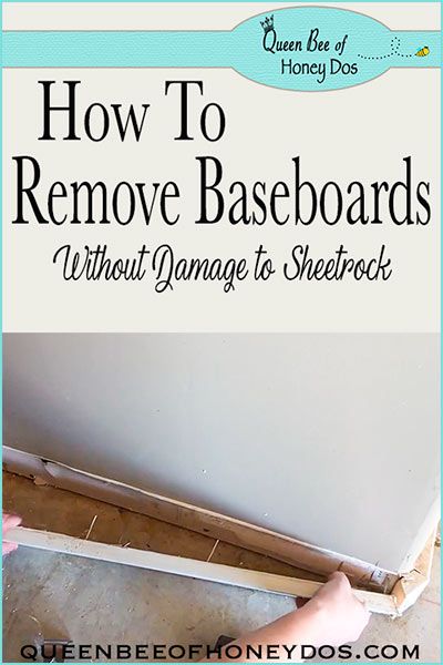 How To Remove Baseboards Without Damage • Queen Bee of Honey Dos Remove Baseboards, Removing Baseboards, How To Install Baseboards, Homemade Toilet Cleaner, Deep Cleaning Hacks, Hardwood Floor Cleaner, Cleaning Painted Walls, Glass Cooktop, Deep Cleaning Tips