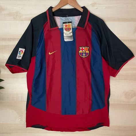 Vintage Nike Apparel Is Brand New With Tags. Rare 2003 - 2004 Home Barcelona Football Jersey. Minor Marks On Back Bottom Of Number 7. No Other Significant Flaws. Zoom & Review Photos For Exact Details. Size Mens M See Photos For Pit To Pit And Shoulder To Hem Measurements * Ships Within 1-2 Business Days * See My Listings, Bundle, And Save! * Open To Reasonable Offer Thank You For Viewing! Tags: Barcelona Spain Soccer Futbol Vtg Vintage Single Stitch Vtgtee 90s 80s Y2k Retro Throwback Vtgfashion Barcelona 1999, Barca Jersey, Fc Barcelona Jersey, Jersey Barcelona, Barcelona Jersey, Camisa Barcelona, Retro Soccer Jersey, Spain Soccer, Barcelona Jerseys