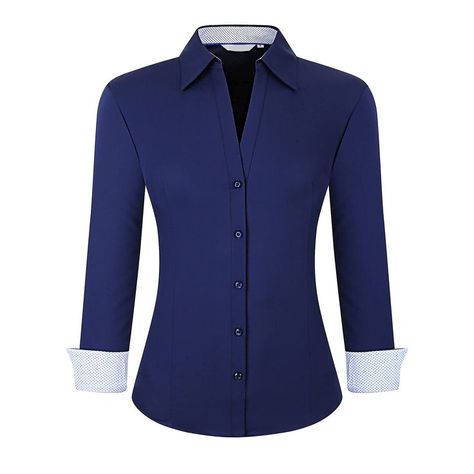 Womens Dress Shirt Easy Care Button Down Blouse Long Sleeve Shirts for Work Professional Casual Blouses For Women, Long Sleeve Work Dress, Womens Button Down Shirt, Womens Work Shirt, Business Dress Shirts, Business Casual Blouse, Shirt Wrinkles, Bamboo Dress, Work Dresses For Women