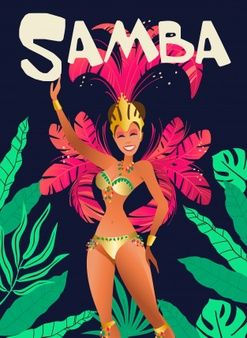 Carnival in Rio de Janeiro dancers Carnival In Rio, Caribbean Carnival Costumes, Carnival Dancers, Brazilian Samba, Samba Dance, Brazil Art, Carnival Art, Brazil Carnival, Carnival Posters