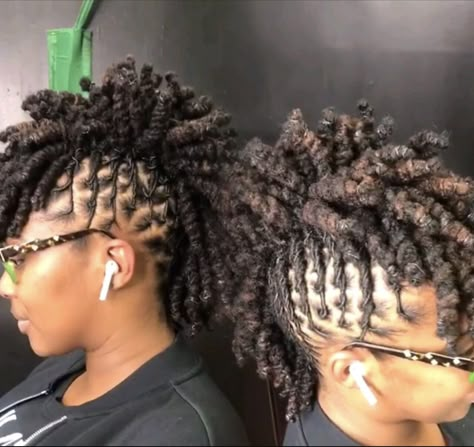 Spiral Locs, Loc Mohawk, Edges Laid, Corn And Cheese, Short Dreadlocks Styles, Taco Lasagna, Natural Hair Salon, Glowing Hair, Dreadlocks Styles