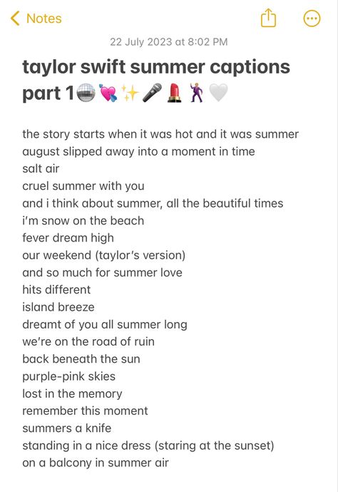 Taylor Swift City Captions, Cruel Summer Captions, Taylor Swift Summer Captions Instagram, Cute Taylor Swift Song Quotes, August Captions Instagram Taylor Swift, Summer Recap Instagram Captions, Summer Song Lyrics Captions, Taylor Swift Fall Captions, Taylor Swift Travel Captions