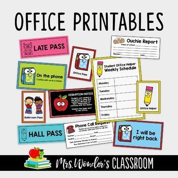 Use these School Secretary/Office printables to help organize the office and make it more Eco friendly. Fun bright colourful and easy to identify labels posters signs late slips and so much more. Some of the files are editable.Please note this listing includes a license for ONE WHOLE SCHOOL.Eac... Elementary School Secretary Office Decor, School Secretary Office, School Office Organization, Office Printables, Schedule School, Secretary Office, School Office Decor, School Secretary, Reading Comprehension Strategies