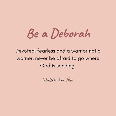 Women Of The Bible Quotes, Deborah Bible, Woman Of God Aesthetic, Christian Femininity, Biblical Femininity, Woman Of God, Biblical Womanhood, Godly Woman Quotes, Bible Women